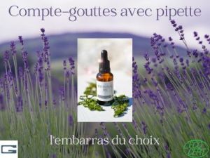 AROMATHERAPIE ET CBD : PIPETTES COMPTE-GOUTTES