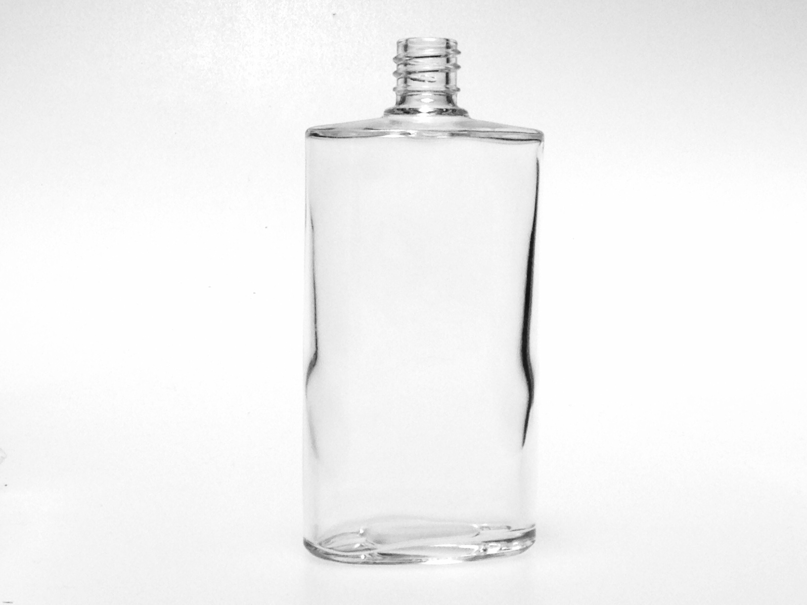 100 ML CLEAR GLASS OVALE BOUILLOTTE