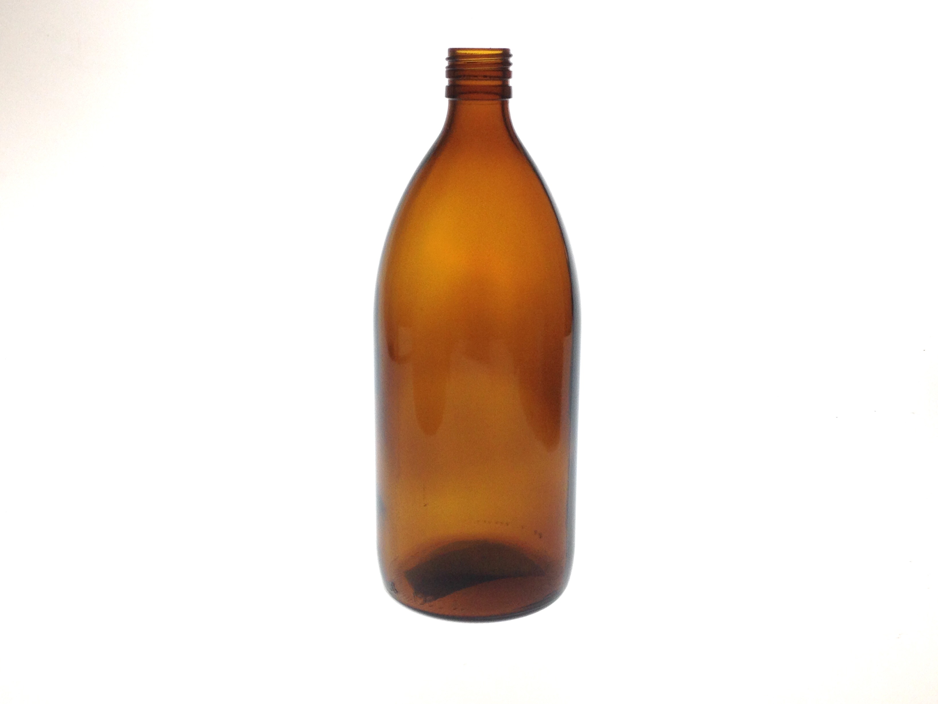 FLACON SIROP VERRE JAUNE 1200 ML PP 31.5 B