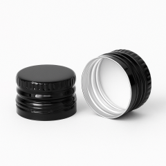 CAPSULE ALU NOIR 18X12 A SERTIR PRE-FILTEE