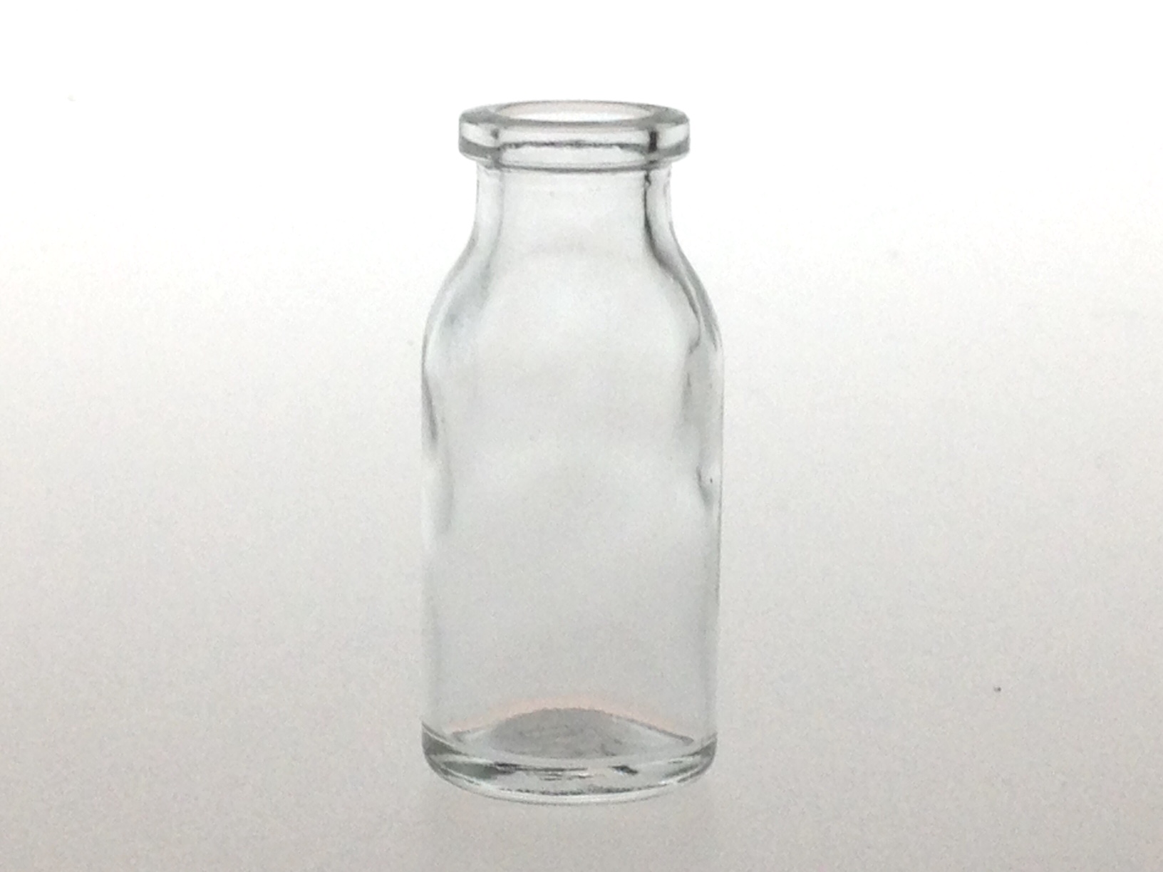 CLEAR GLASS 15 ML ANTIBIOTIC BOTTLE T1