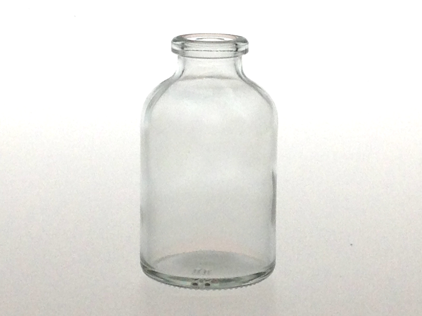 CLEAR GLASS 30 ML ANTIBIOTIC BOTTLE WI20