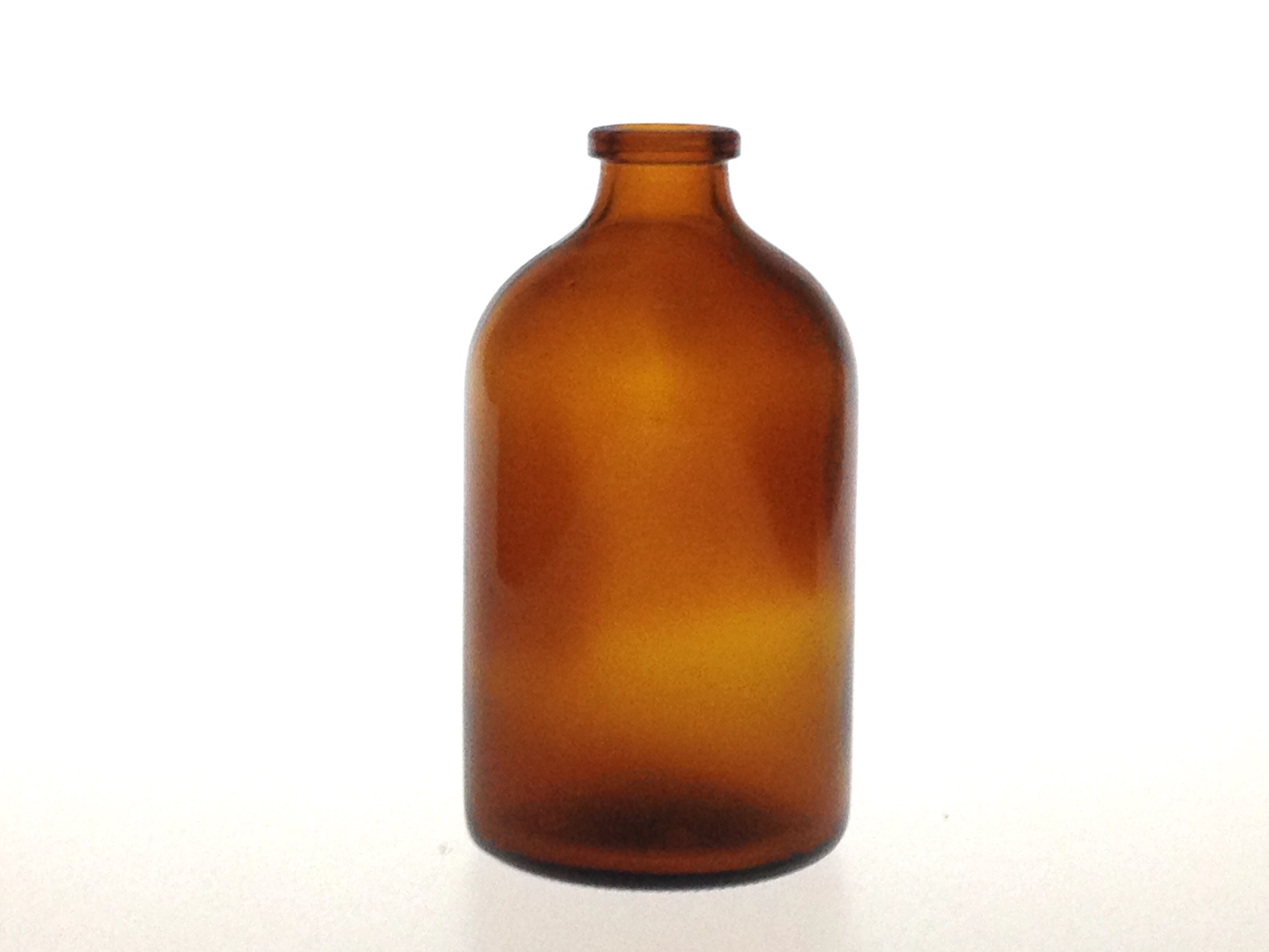 AMBER GLASS 100 ML ANTIBIOTIQUE BOTTLE T1