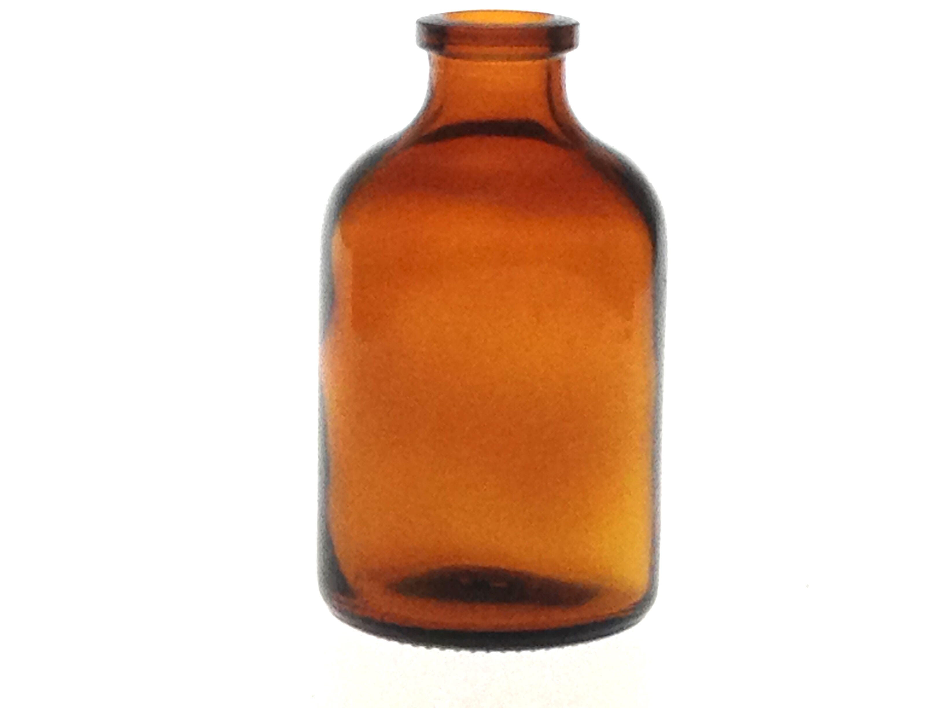 AMBER GLASS 50 ML ANTIBIOTIQUE BOTTLE T2