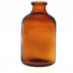 AMBER GLASS 50 ML ANTIBIOTIQUE BOTTLE T2