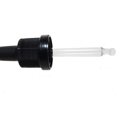 COMPTE GOUTTES COSMETO NOIR DIN 18 EMBOUT BOULE