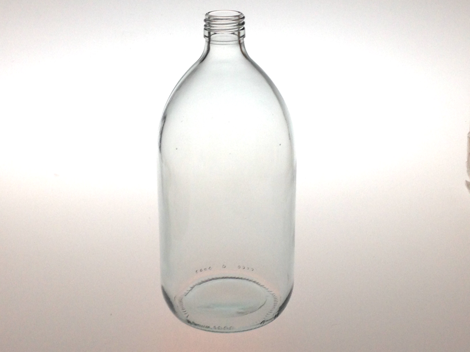 FLACON SIROP VERRE BLANC 1000 ML PP 28