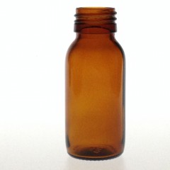 AMBER GLASS 60 ML SYRUP BOTTLE PP 28