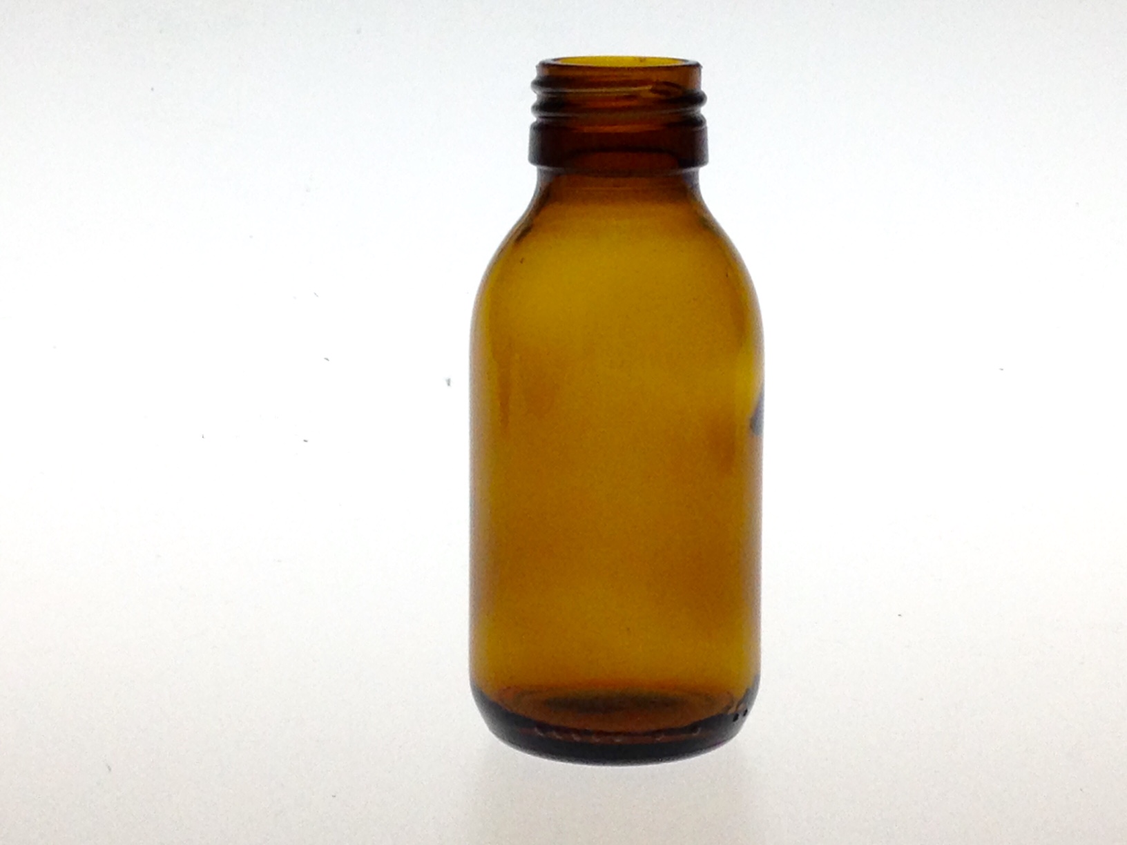 AMBER GLASS 90 ML SYRUP BOTTLE PP 28