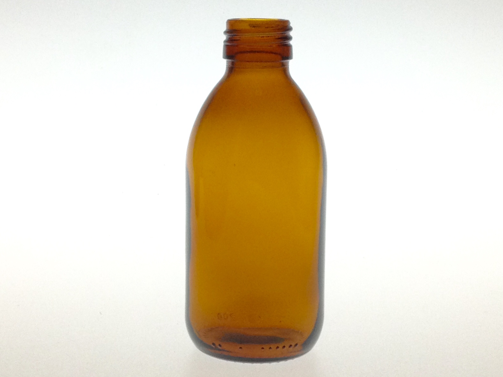 AMBER GLASS 200 ML SYRUP BOTTLE PP 28