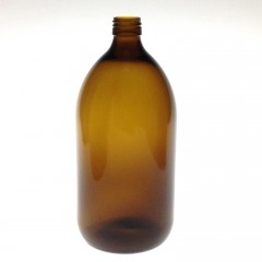 AMBER GLASS 500 ML BOTTLE  NECK PP 28