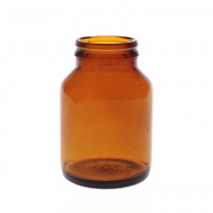 100 ML JAY-CAP AMBER GLASS TABLET JAR