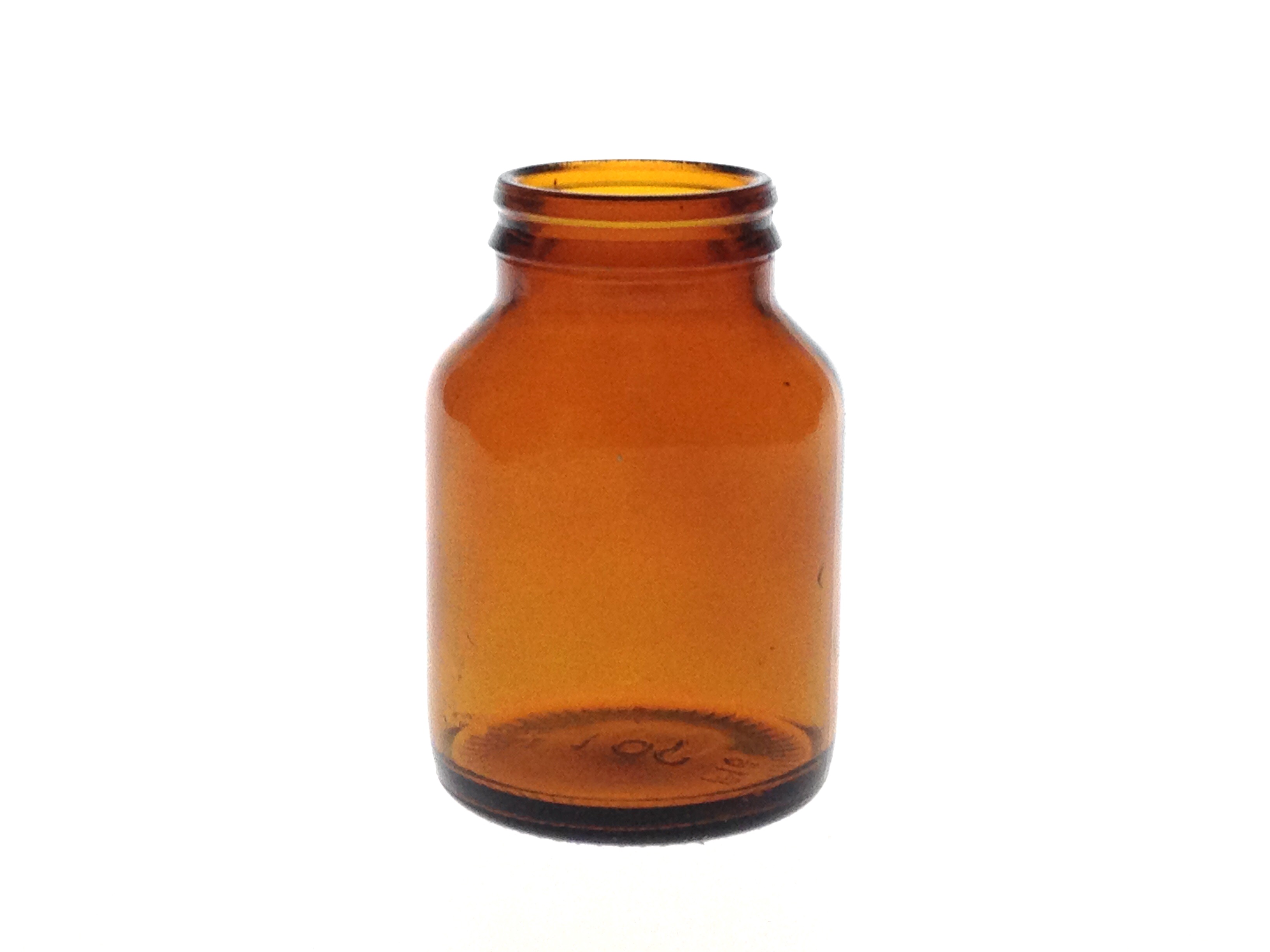 100 ML JAY-CAP AMBER GLASS TABLET JAR