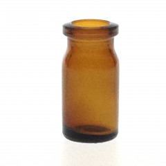 AMBER GLASS 7 ML ANTIBIOTIC BOTTLE T3