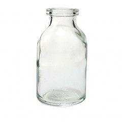 CLEAR GLASS 20 ML ANTIBIOTIC BOTTLE T3