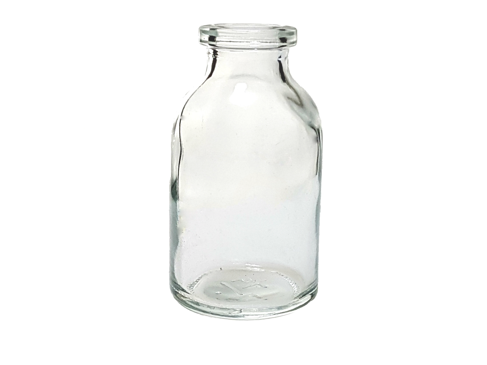 CLEAR GLASS 20 ML ANTIBIOTIC BOTTLE WI20 T2