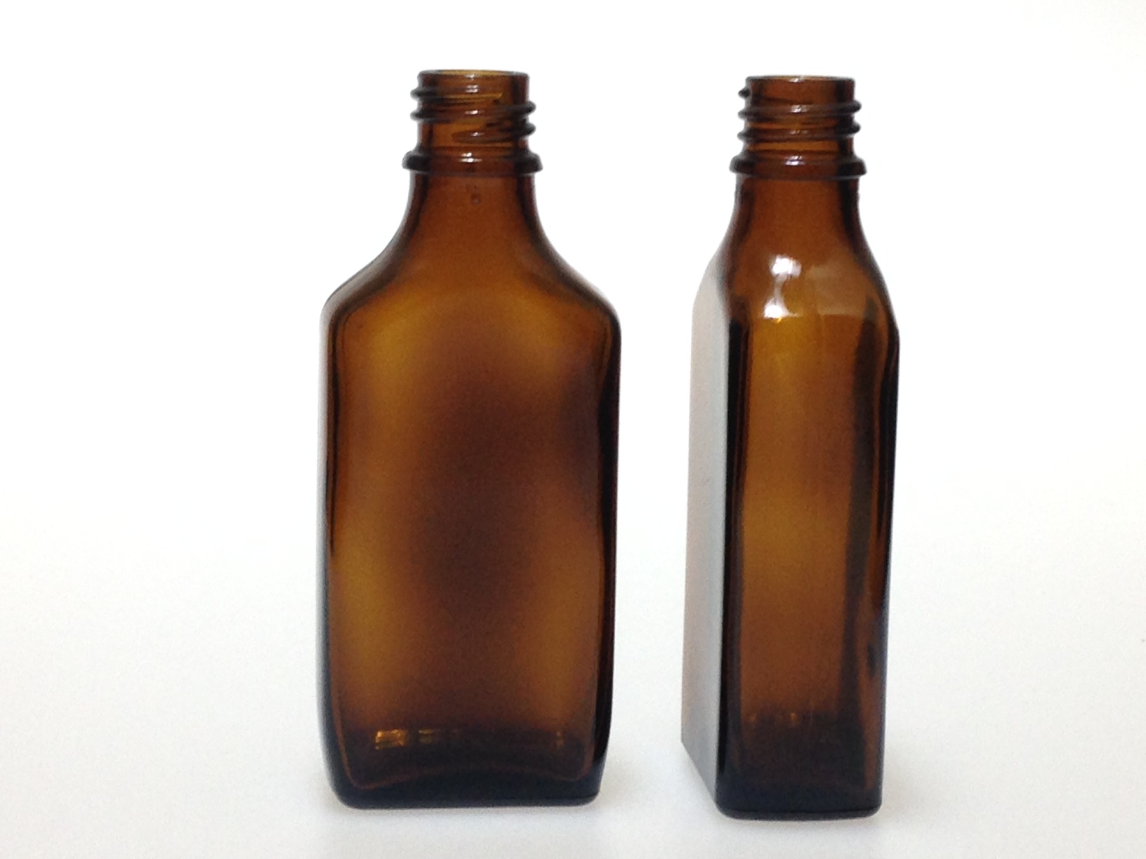 Gravis - flacon plat verre brun 50 ml aromathérapie