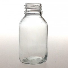 WIDE MOUTH CLEAR GLASS 125 ML BOTTLE PH 30