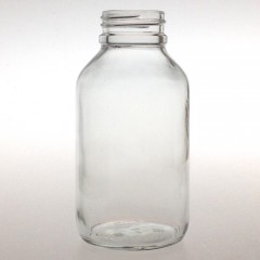 WIDE MOUTH CLEAR GLASS 250 ML BOTTLE PH 35
