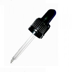 MONTURE COMPTE-GOUTTE NOIRE DIN 18 AVEC PIPETTE - POUR FLACON 30 ML