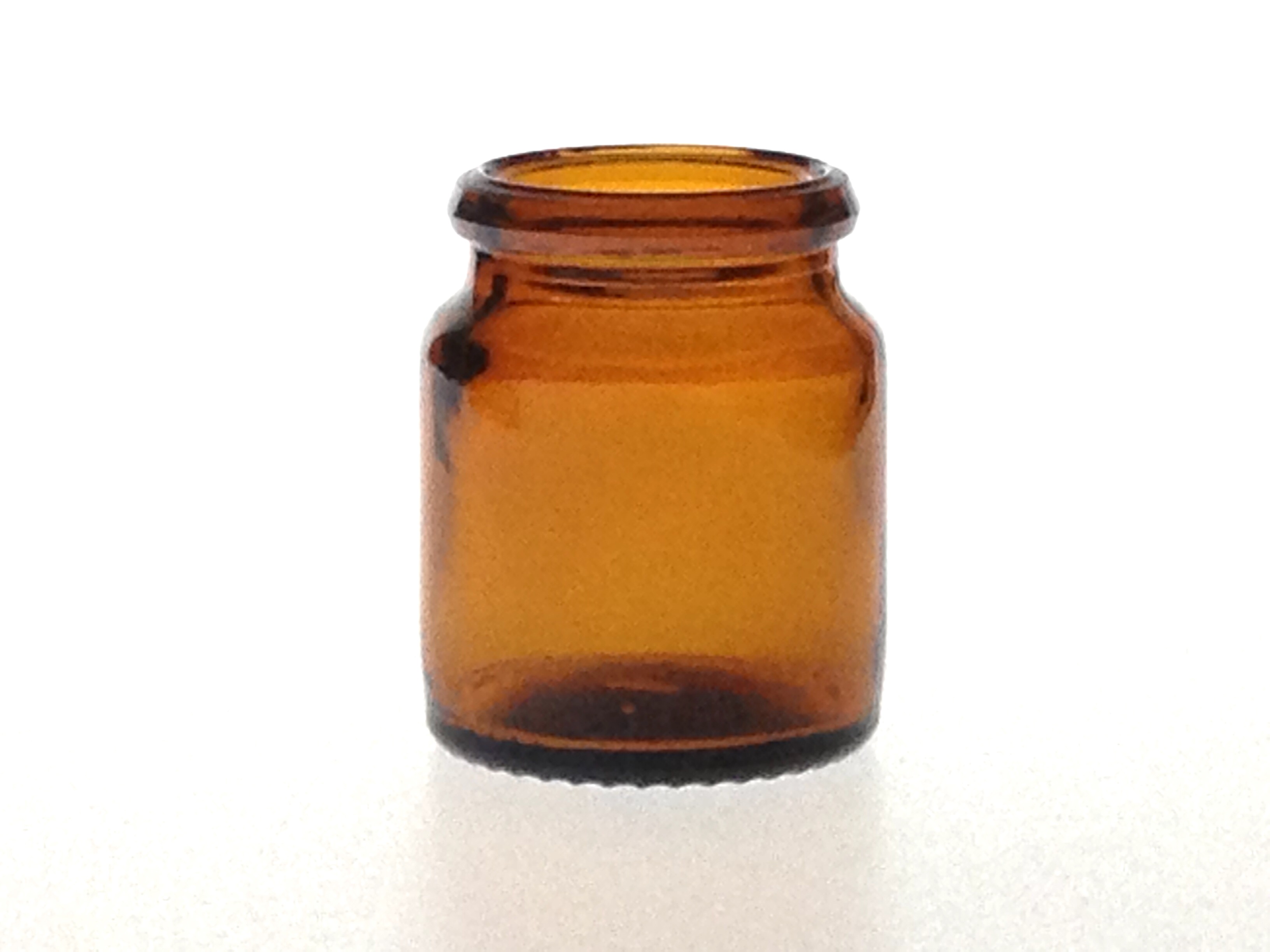 18 ML AMBER GLASS TABLET JAR