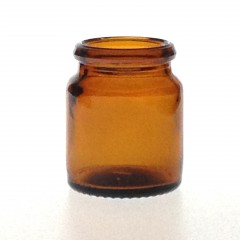 18 ML AMBER GLASS TABLET JAR