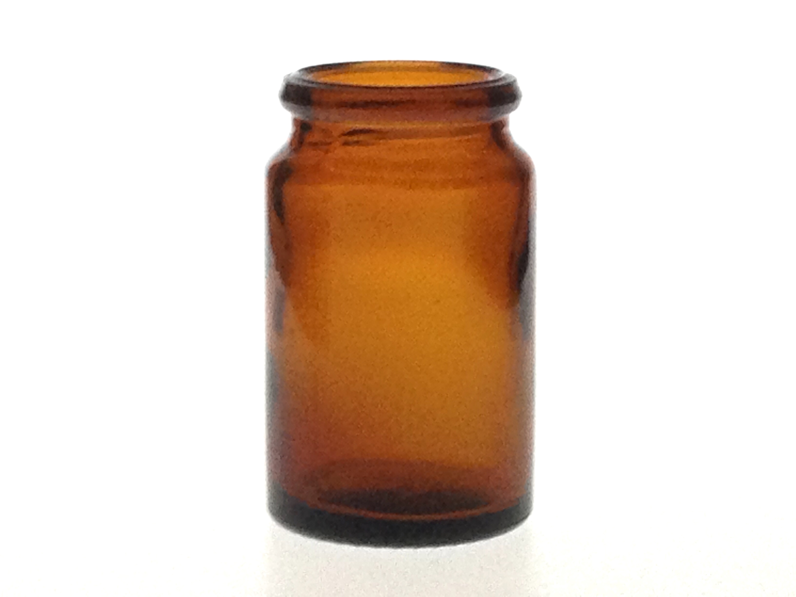 25 ML AMBER GLASS TABLET JAR