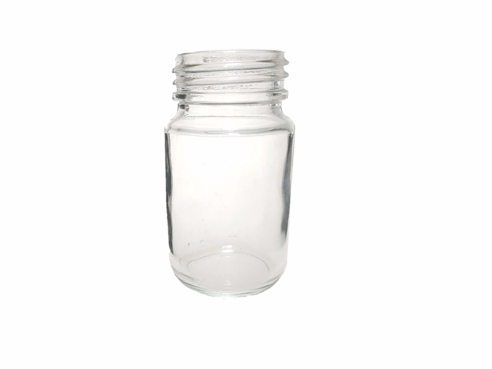 100 ML CLEAR GLASS TABLET JAR PH 40