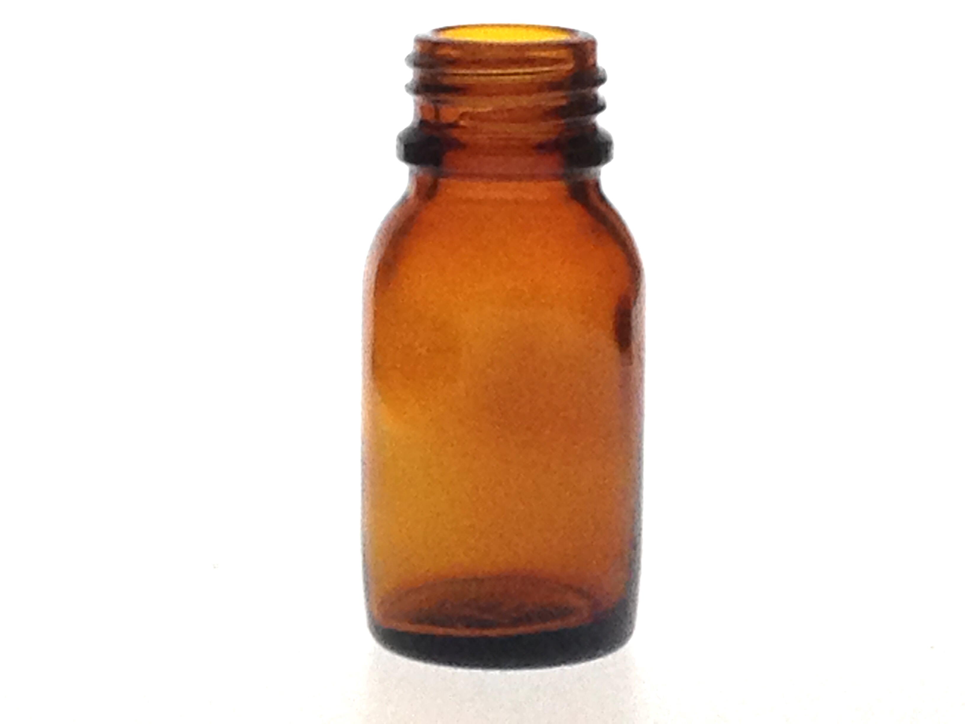 AMBER GLASS 15 ML BOTTLE NECK PH 18