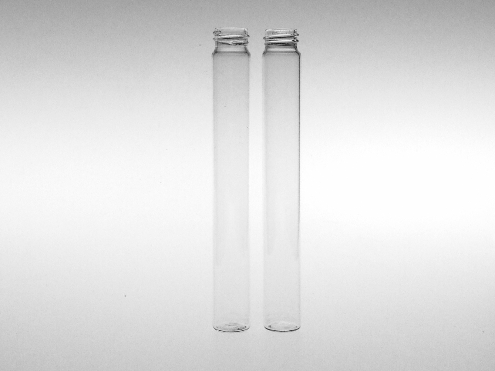 TUBE EPICE VERRE ETIRE BLANC 45 ML BAGUE 20/400 ø21.25xL165xEp1.1