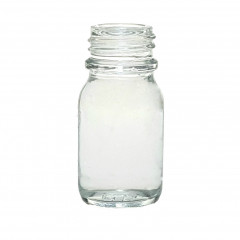 WHITE GLASS 10 ML BOTTLE  NECK PH 18