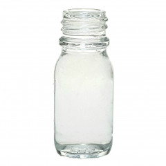 WHITE GLASS 15 ML BOTTLE  NECK PH 18