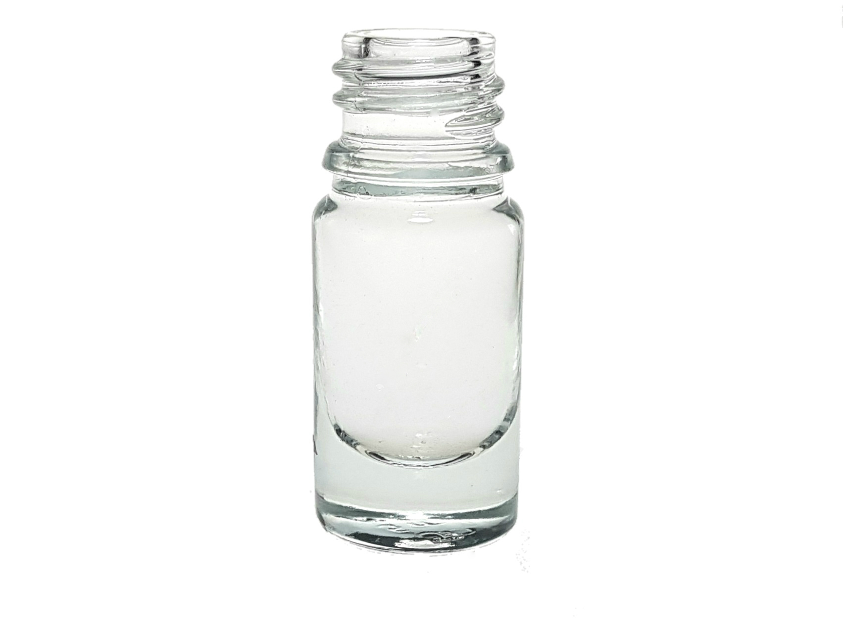 DROPPER BOTTLE 5 ML WHITE GLASS DIN 18