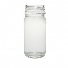 WIDE MOUTH CLEAR GLASS 120 ML KOLA BOTTLE PH 30