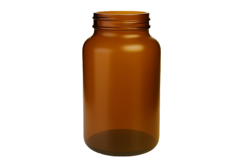 POUDRIER 250 ML VERRE JAUNE 45/400