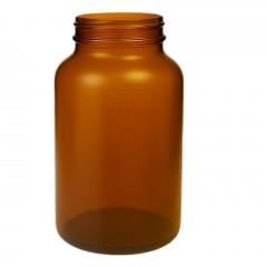 POUDRIER 500 ML VERRE JAUNE 48/400